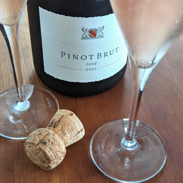 Winzersekt Pinot Brut rosé vom Staatsweingut Meersburg